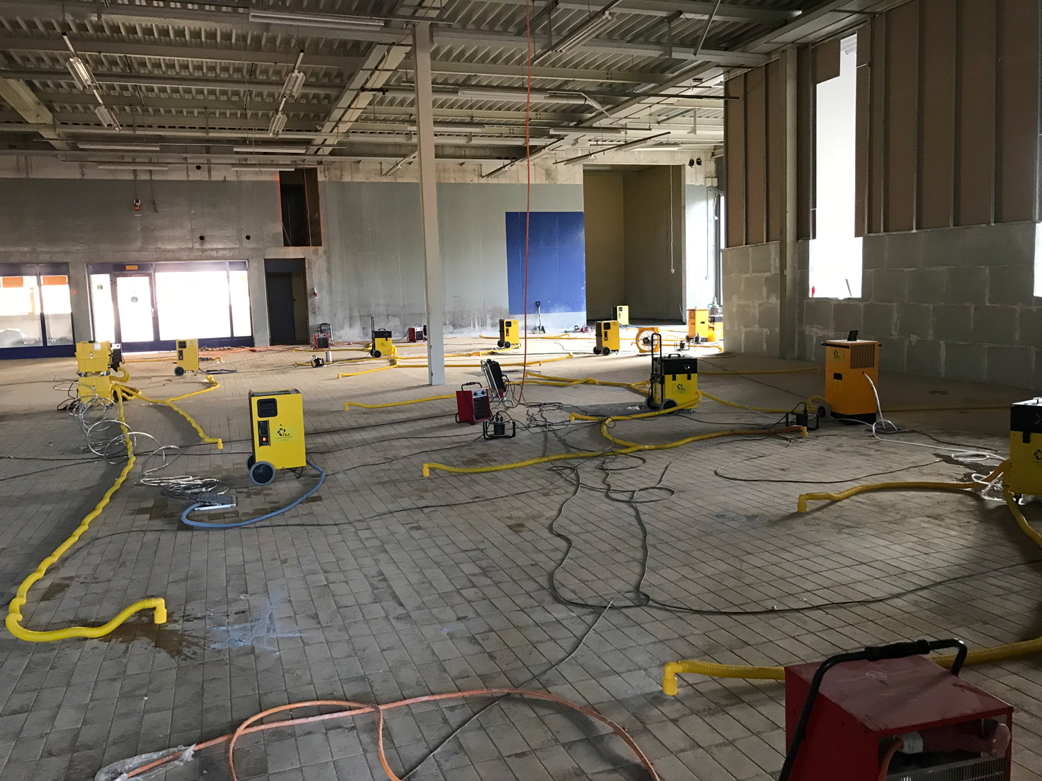 FuiteAssechement chantier protection